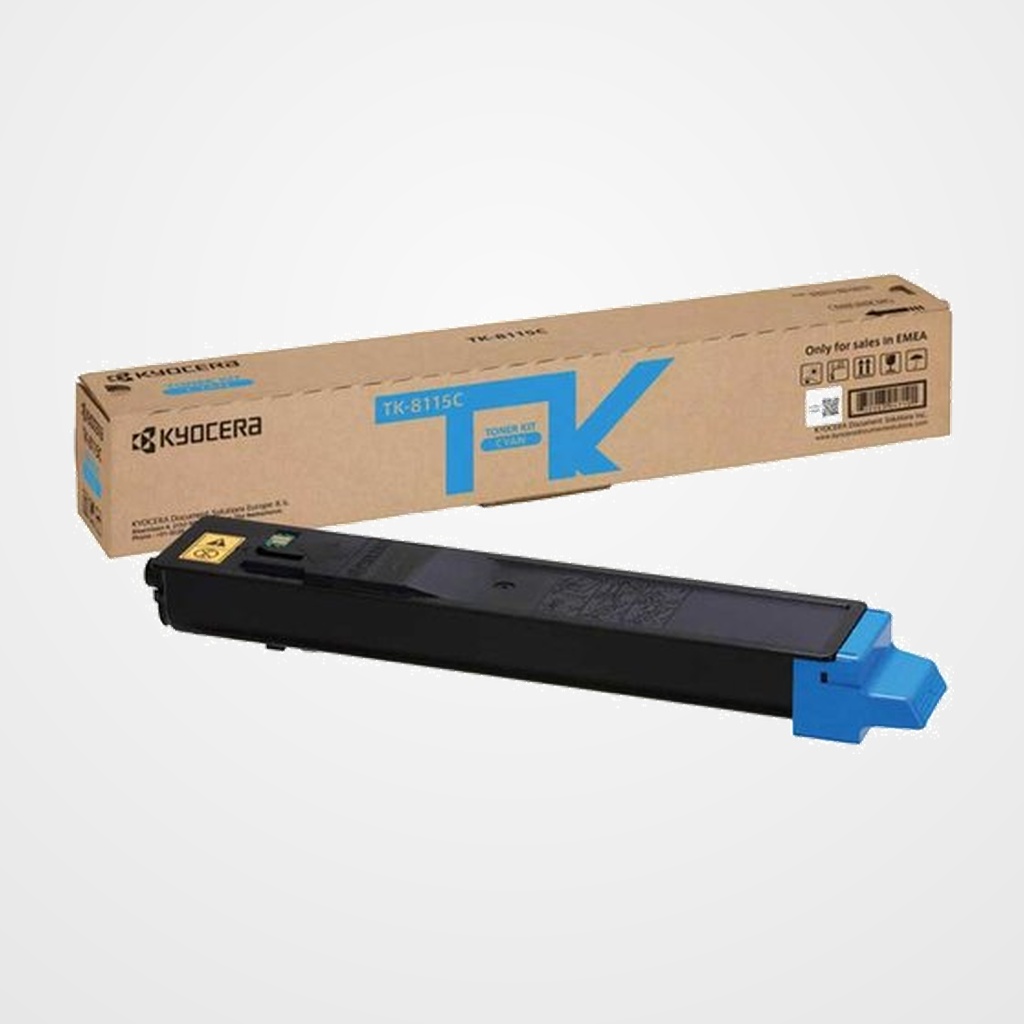 TONER KYOCERA-MITA 1T02P3CNL0 TK-8115C ECOSYS M8124/M8130 CIAN (6.000 pág.)