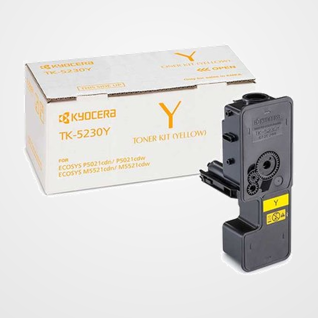 TONER KYOCERA-MITA 1T02R9ANL0 TK-5230Y ECOSYS M5521CDN/M5521CDW/M5521CDW-KL3/P5021CDN/P5021CDN-KL3/P5021CDW AMARILLO (2.200 pág.)