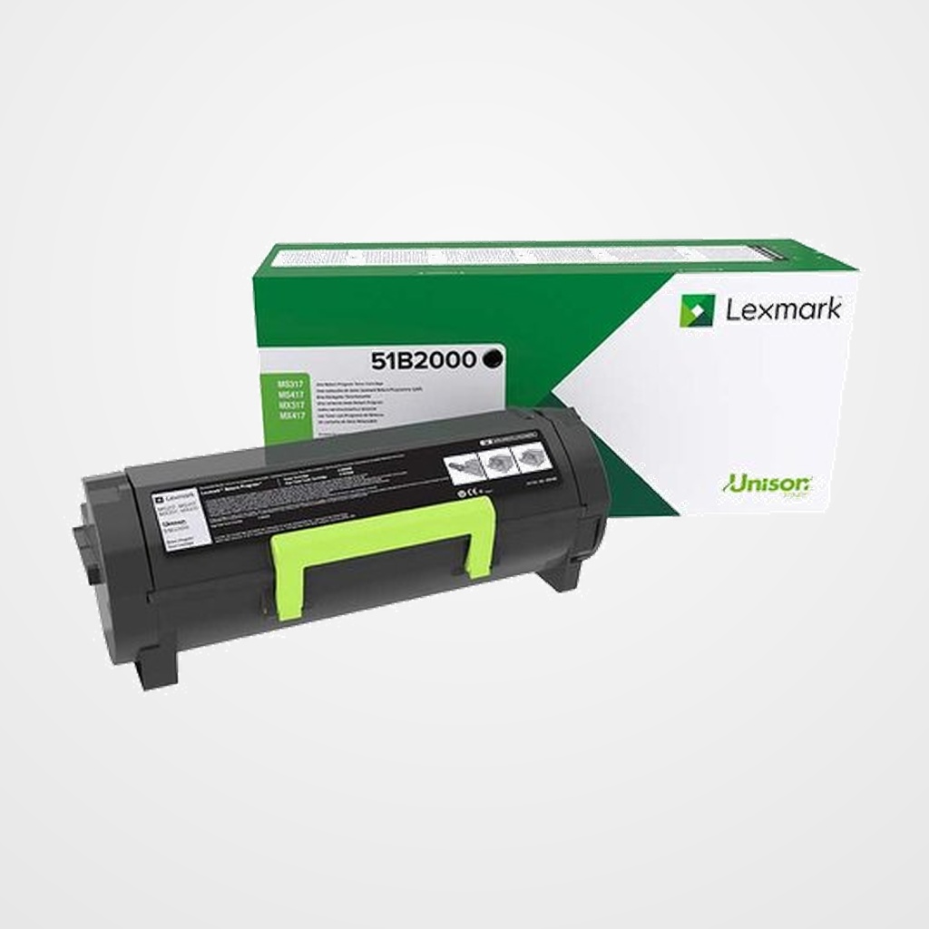 TONER LEXMARK 51B2000 MS/MX-417/517/617  NEGRO (2.500 PAG.)