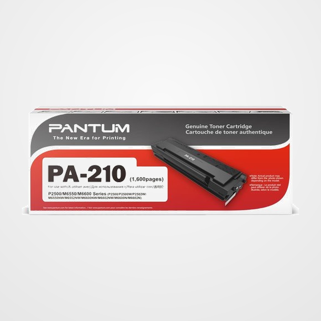 [41901722] TONER PANTUM PA-210 P2500/2500W/M6550/6550NW NEGRO 1.600 PÁG.