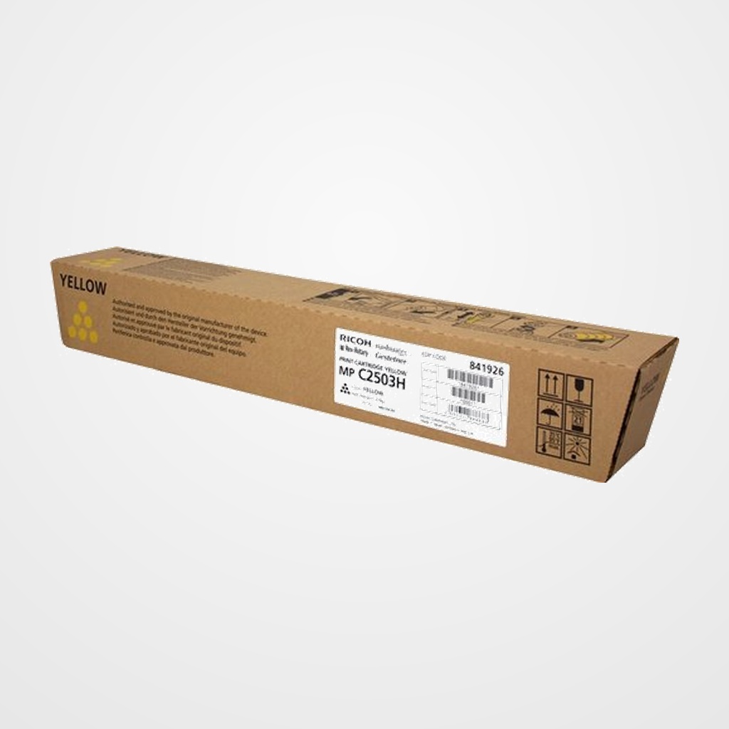 TONER RICOH 841926 MP C2503H/MPC2004/MPC2011SP/MCPC2504EX AMARILLO (9.500 Paginas)