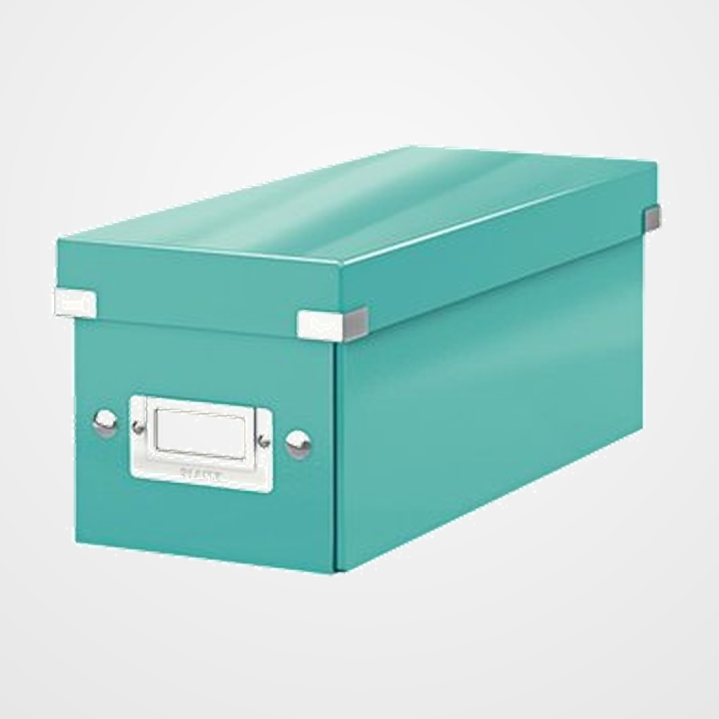 ARCHIVADOR CAJA PARA CD S LEITZ CLICK&STORE 143x147x352 TURQUESA