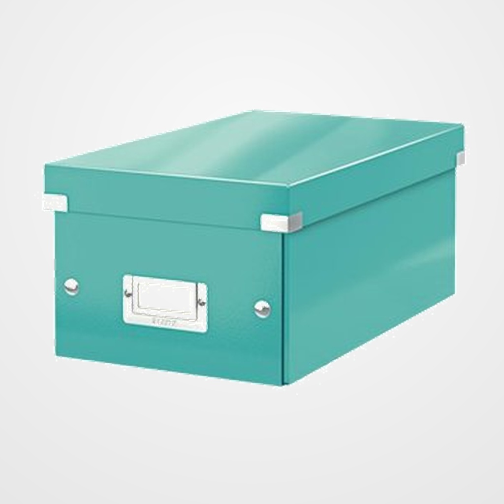 ARCHIVADOR CAJA PARA DVD S LEITZ CLICK&STORE 206x147x352 TURQUESA