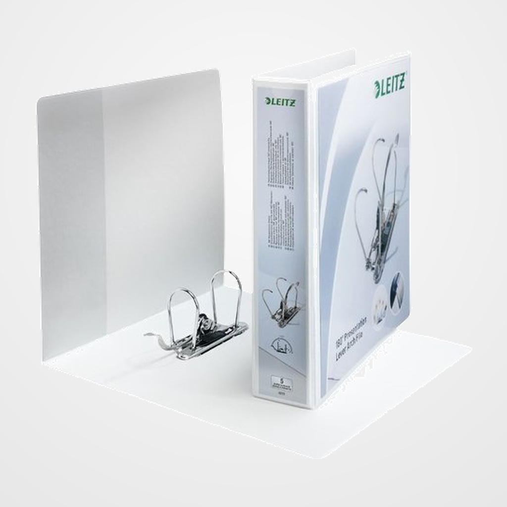 [11601786] ARCHIVADOR palanca LEITZ CANGURO 180º A4+ 75mm BLANCO