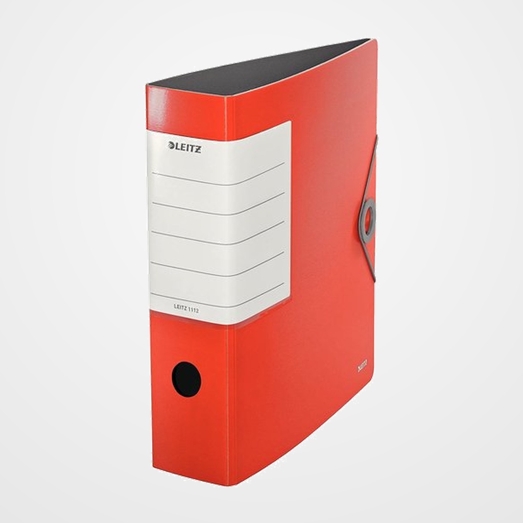 ARCHIVADOR palanca LEITZ SOLID PP A4 75mm ROJO CLARO