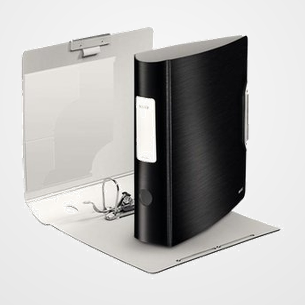 ARCHIVADOR palanca LEITZ STYLE ACTIVE A4 180º 75mm NEGRO SATINADO