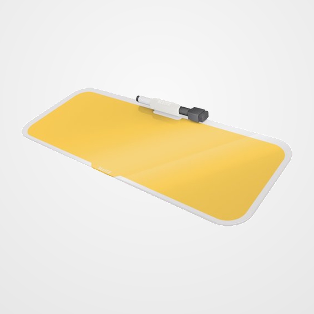 BLOC DE NOTAS LEITZ COSY SOBREMESA de CRISTAL AMARILLO