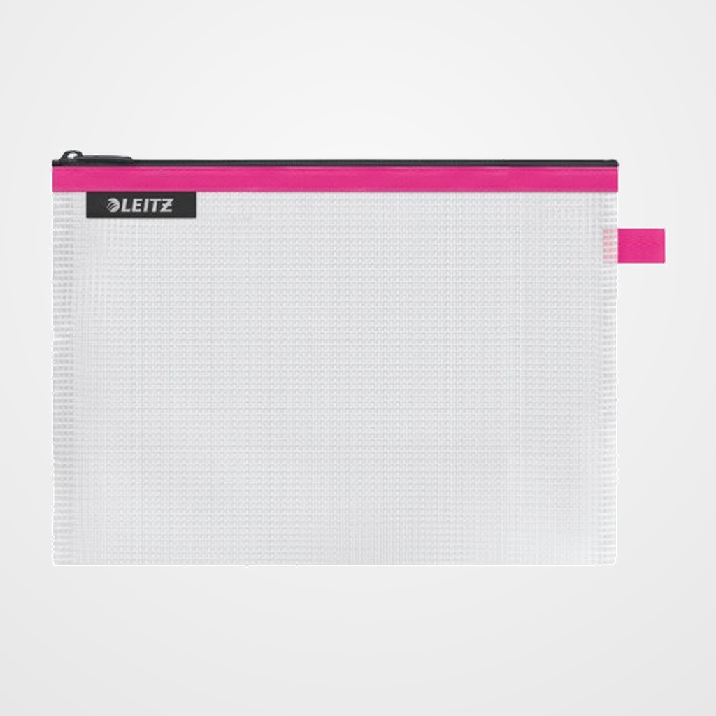 BOLSITA  de VIAJE LEITZ WOW C/CREMALLERA IMPERMEABLE M (24x17) FUCSIA