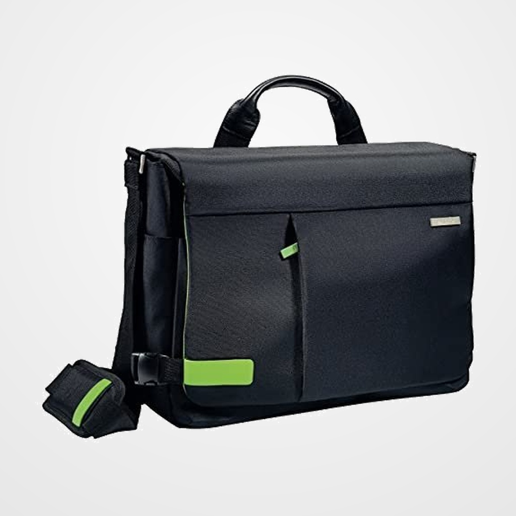 BOLSO MESSENGER TRAVELLER LEITZ 15.6   NEGRO (380x280x130)