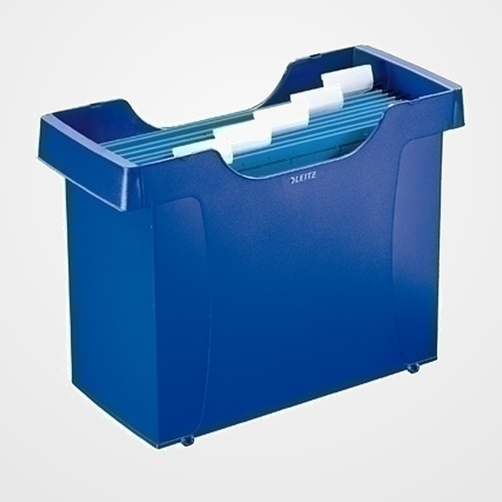 CAJETIN CARPETAS COLGANTES LEITZ PLUS PLASTICO AZUL