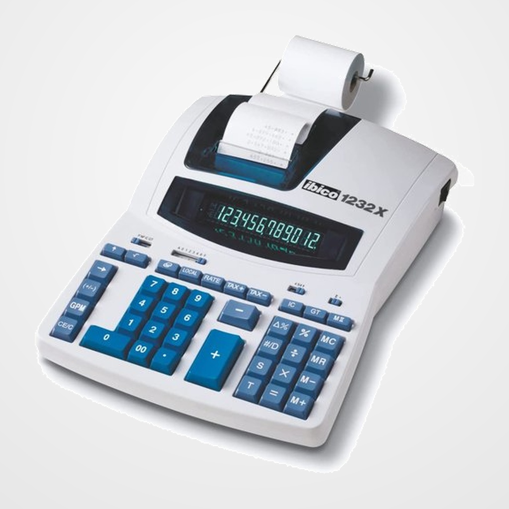 CALCULADORA IBICO IMPRESORA 1232X - 12 DIG. EURO