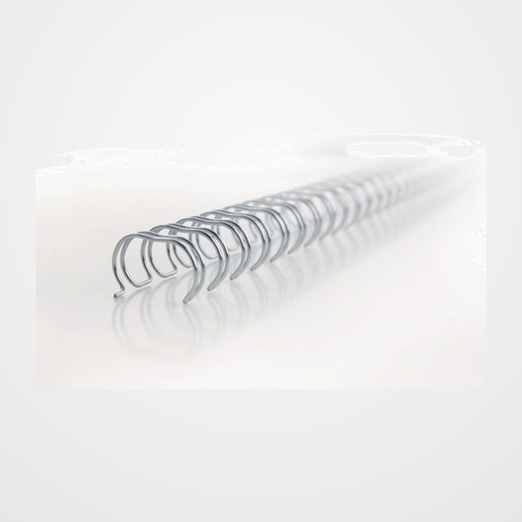 CANUTILLO metal WIRE-O GBC Nº8 (34 anillas paso 3:1) 12,7 mm BLANCO CAJA de 100