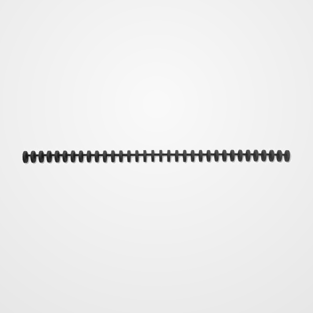 CANUTILLO PLASTICO GBC CLICK 34 anillas paso 3:1 NEGRO 12 mm CAJA de 50