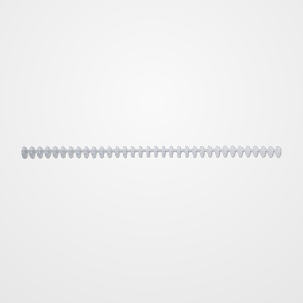 CANUTILLO PLASTICO GBC CLICK 34 anillas paso 3:1 TRANSLUCIDO 12 mm CAJA de 50