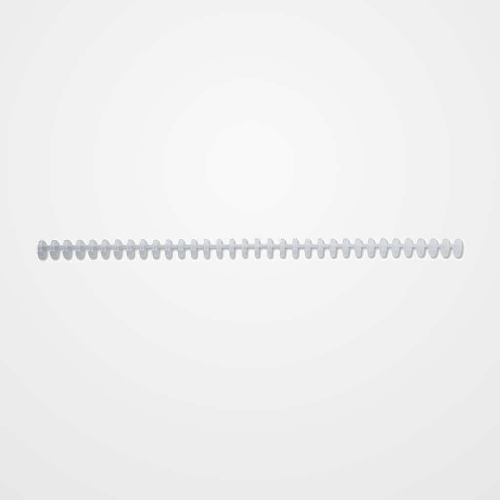 CANUTILLO PLASTICO GBC CLICK 34 anillas paso 3:1 TRANSLUCIDO 16 mm CAJA de 50