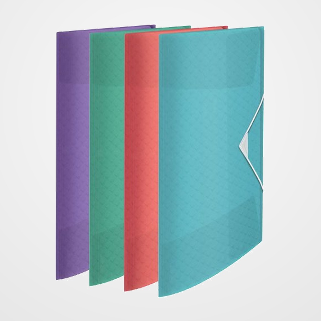 CARPETA de GOMAS y SOLAPAS ESSELTE PP COLOUR BREEZE A4  COLORES SURTIDOS