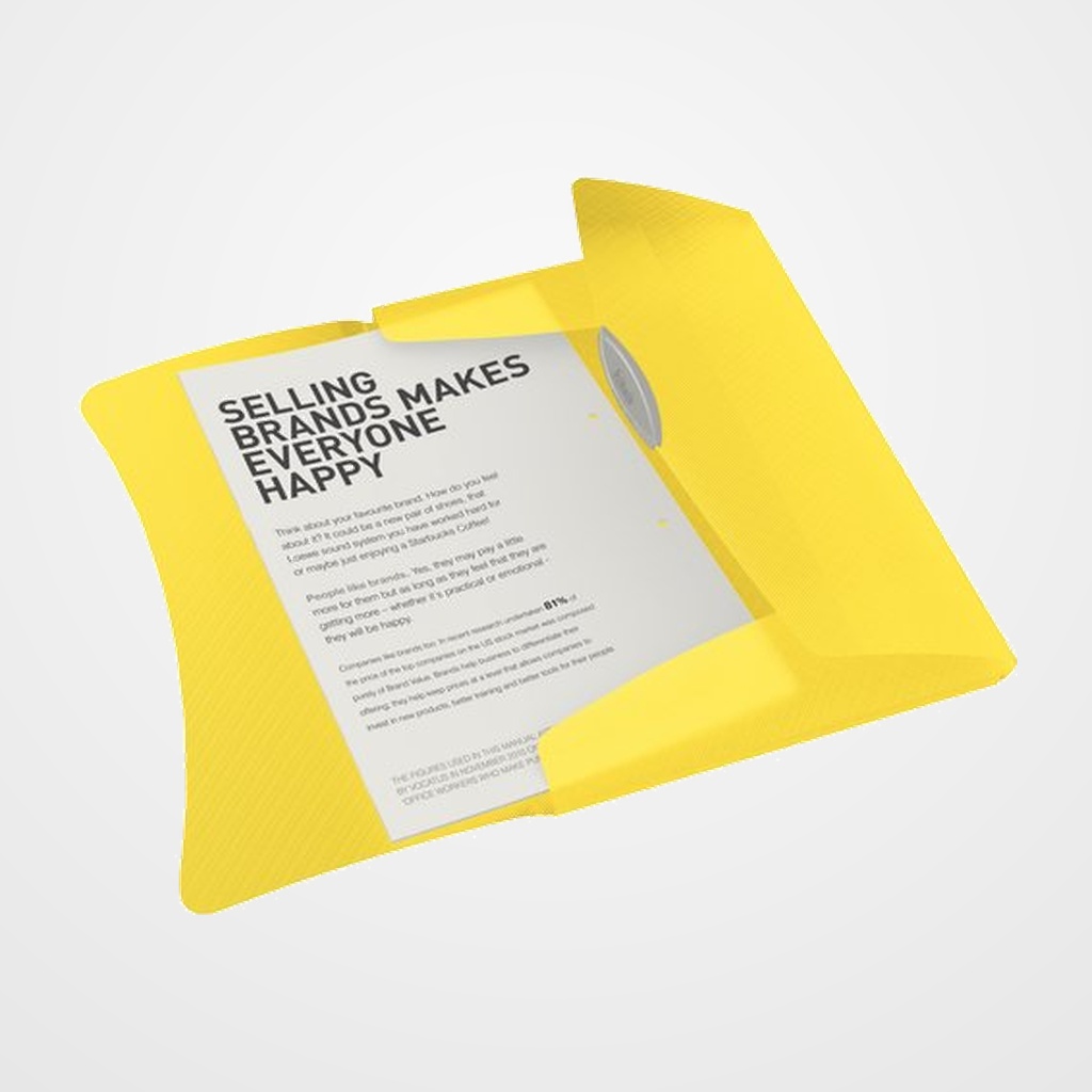 CARPETA de GOMAS y SOLAPAS LEITZ PP OPACO A4 AMARILLO VIVIDA