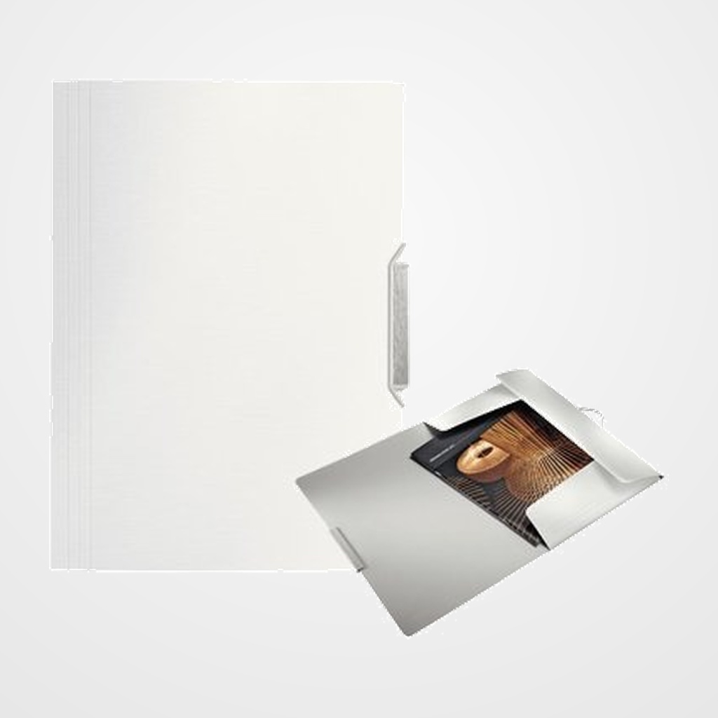 CARPETA de GOMAS y SOLAPAS LEITZ STYLE PP A4 BLANCO ARTICO