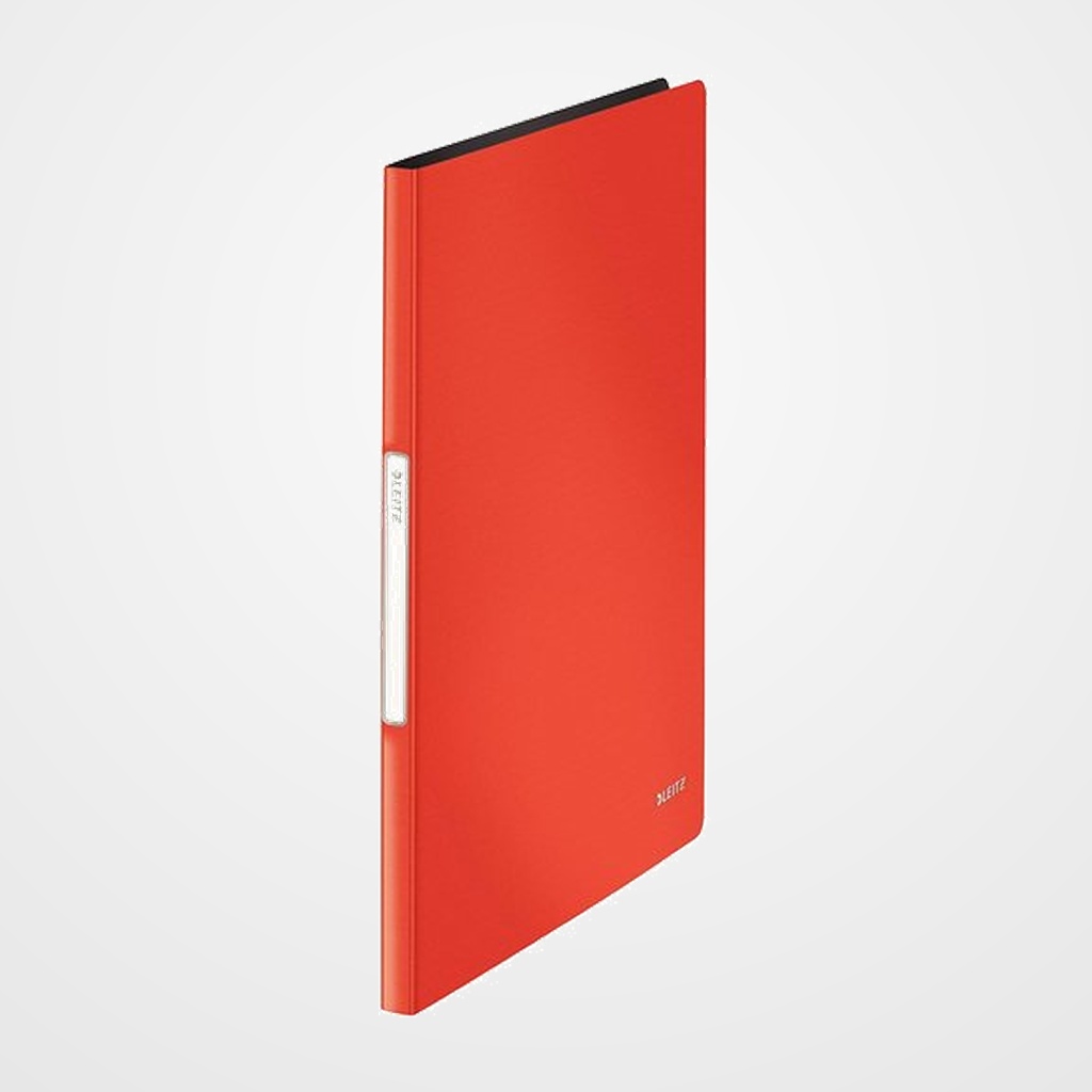 CARPETA FUNDAS (TARIFARIO) LEITZ SOLID A4 PP 20 F. ROJO