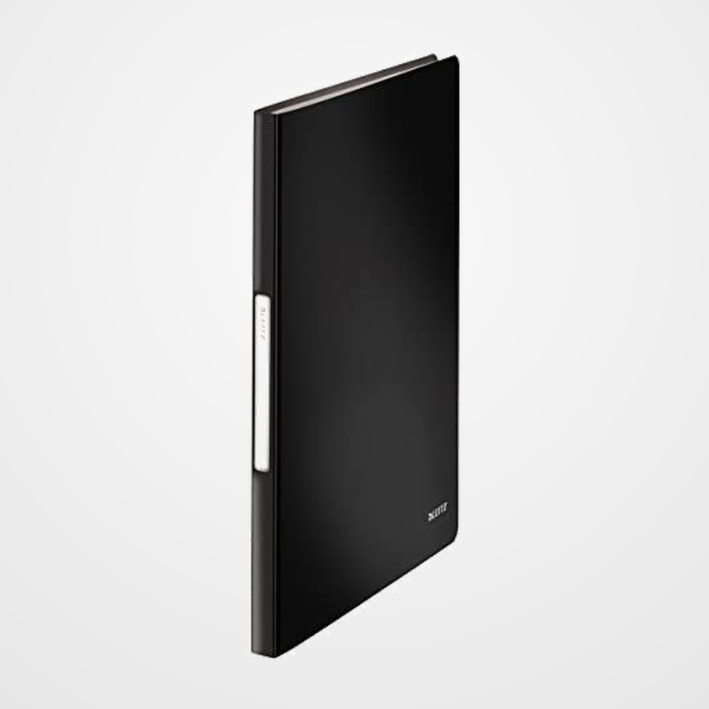 CARPETA FUNDAS (TARIFARIO) LEITZ SOLID A4 PP 40 F. NEGRO