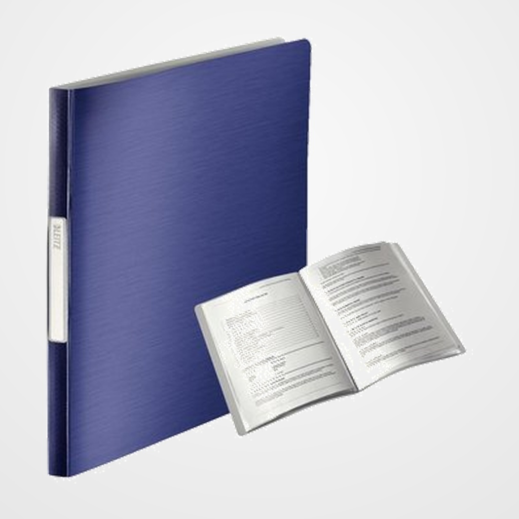 CARPETA FUNDAS (TARIFARIO) LEITZ STYLE A4 PP 40 F. AZUL TITAN
