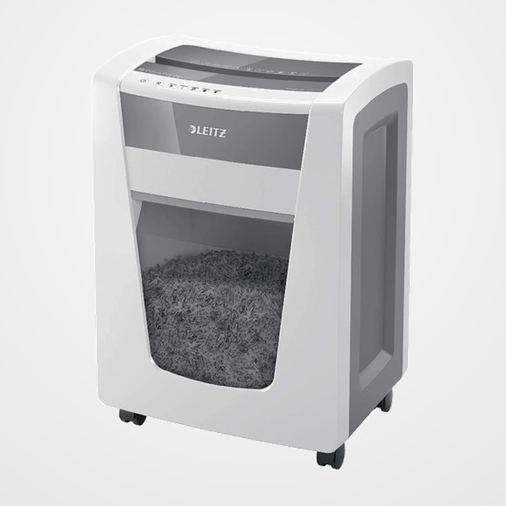 DESTRUCTORA LEITZ IQ OFFICE PRO P6+ (6h SUPER MICRO) Nv.seg.6 - particula 1x5mm dep.30L