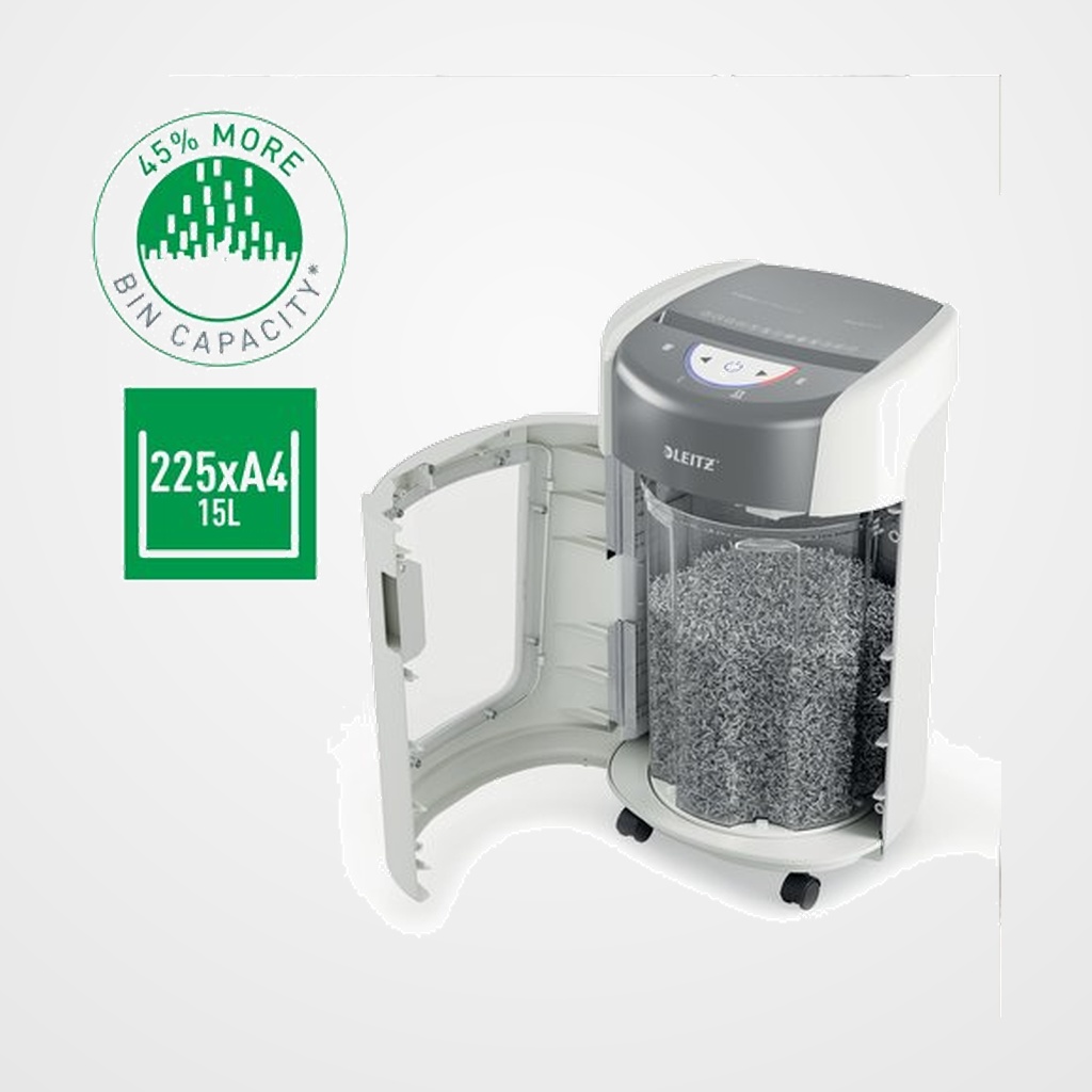 DESTRUCTORA LEITZ OPTIMAX HOME OFFICE 225 P5 (6h MICROCORTE) Nv.seg.5 microcorte 2x15mm dep.15L