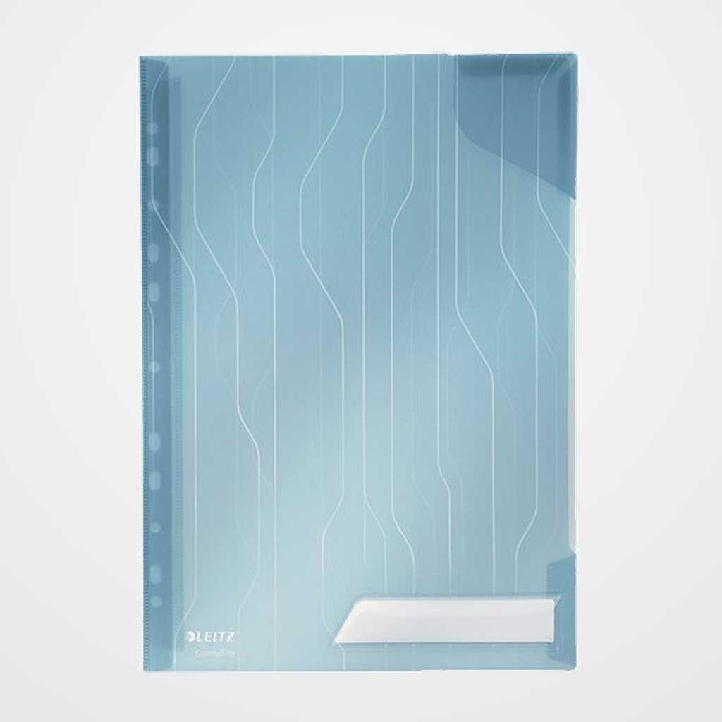DOSIER ANGULO RECTO LEITZ COMBIFILE PP 200µ A4 AZUL BOLSA DE 5