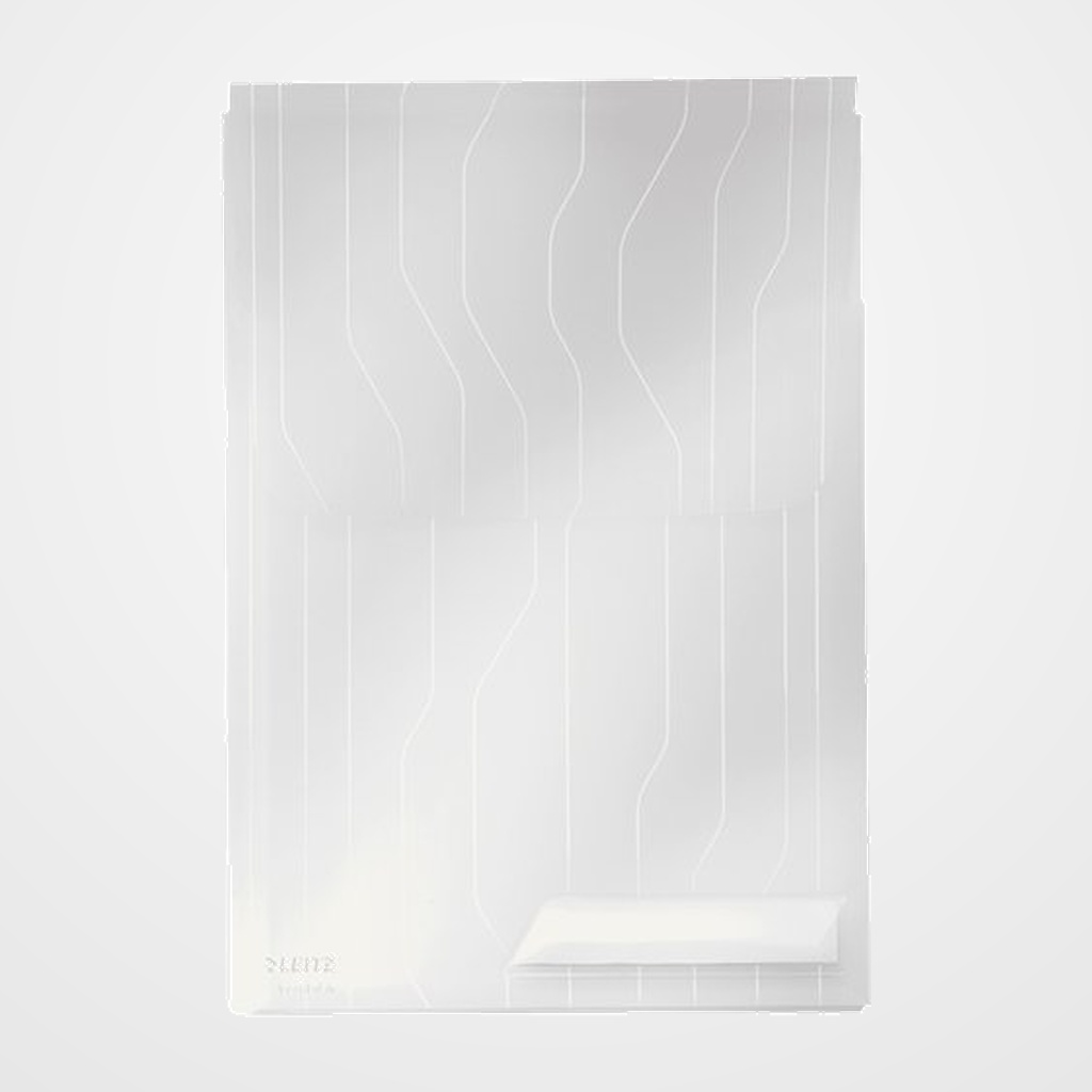 DOSIER ANGULO RECTO LEITZ FUELLE COMBIFILE PP 200µ A4 BLANCO BOLSA DE 3