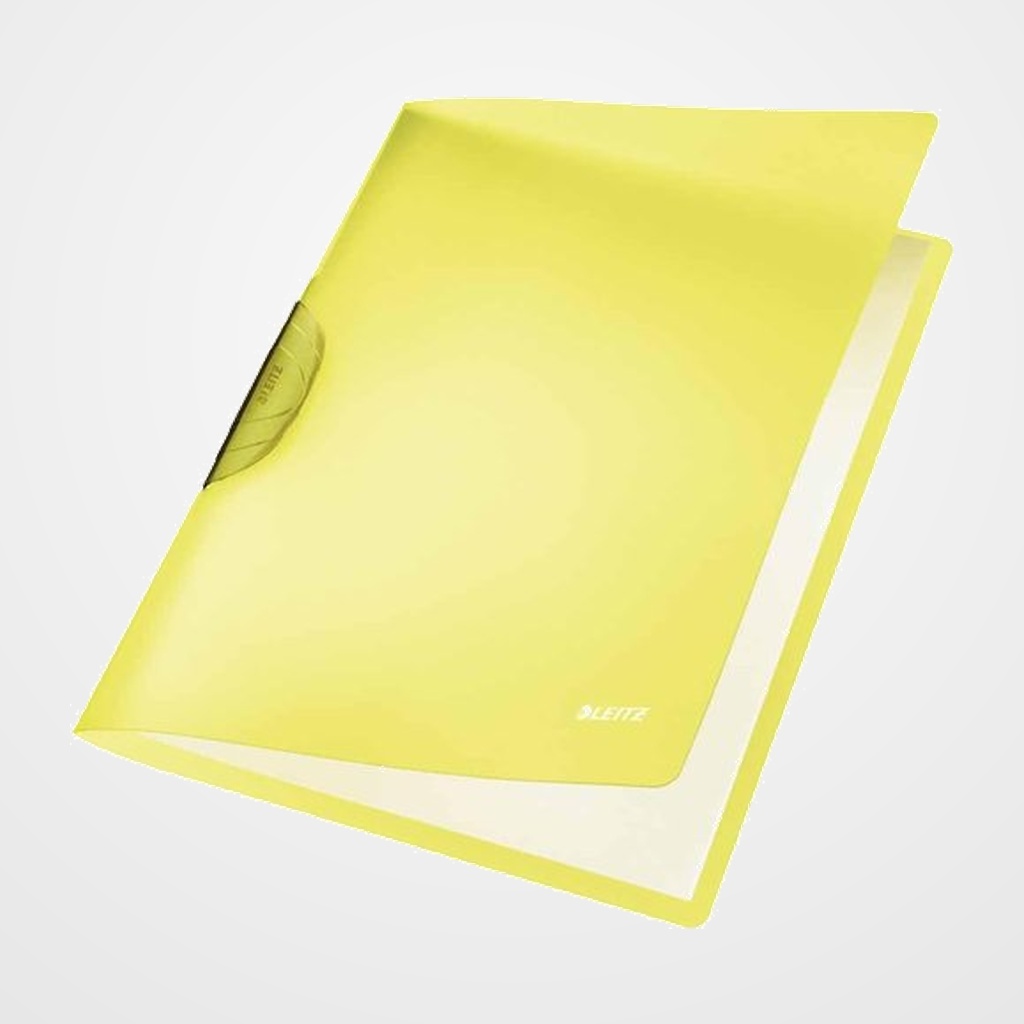 DOSIER CLIP LEITZ PP COLORCLIP RAINBOW A4 pinza PLASTICO PIVOT.30h AMARILLO