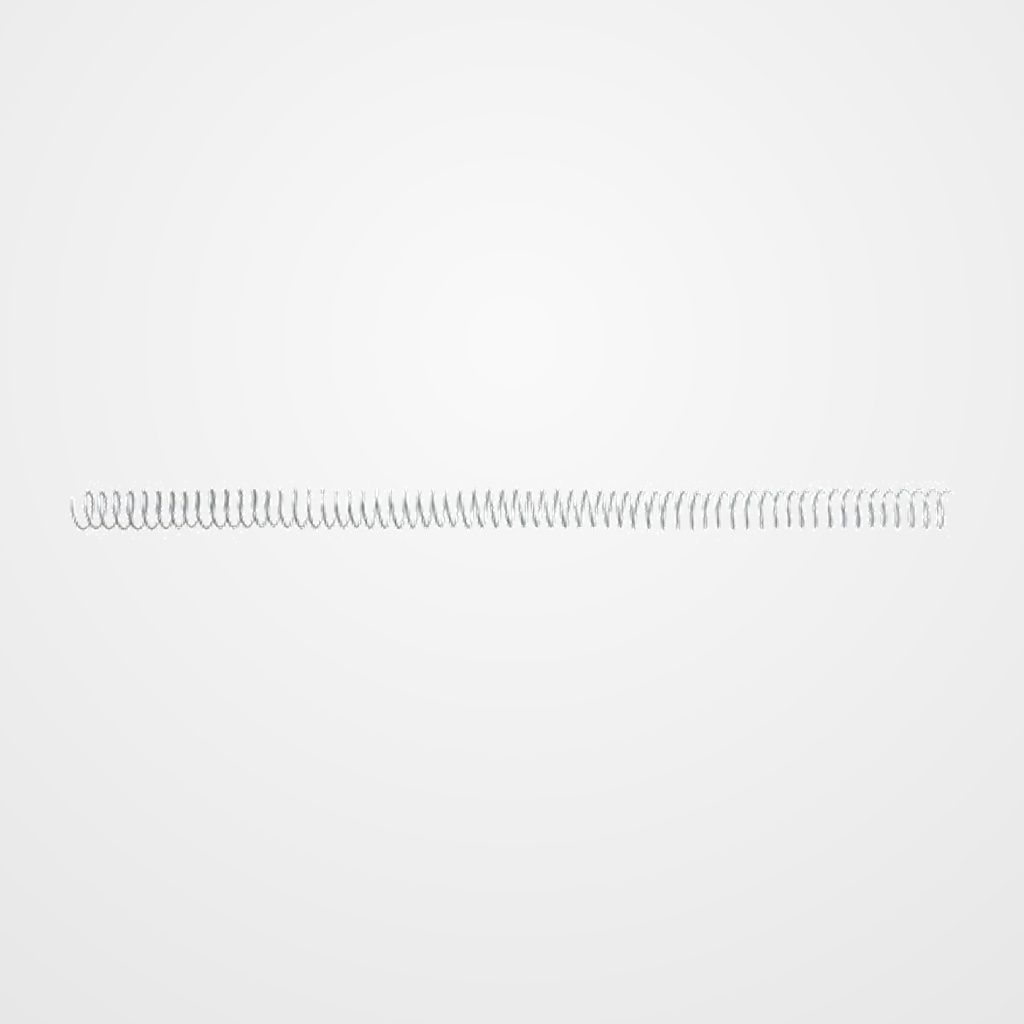 ESPIRAL METALICA GBC paso 5:1 BLANCA  12 mm CAJA de 100