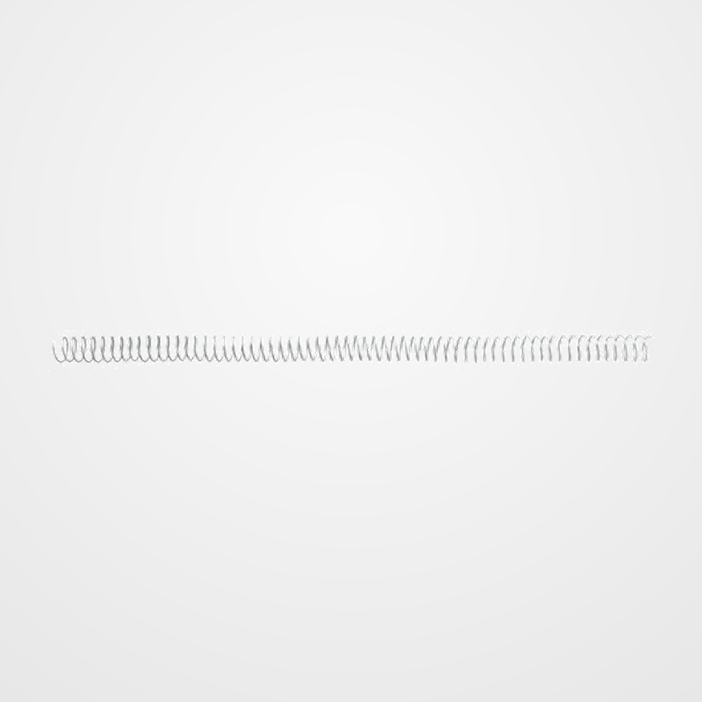 ESPIRAL METALICA GBC paso 5:1 BLANCO  6 mm CAJA de 100