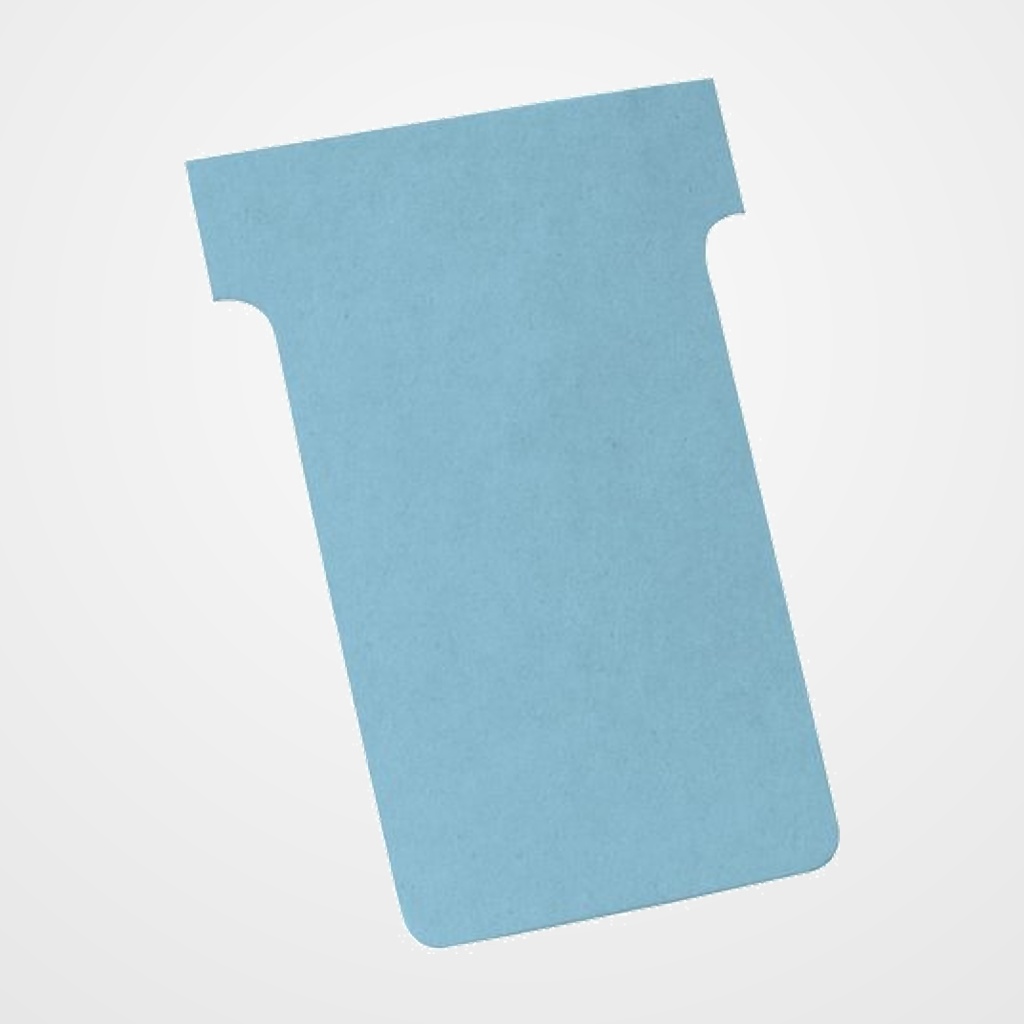 FICHAS T NOBO TAMAÑO 2 AZUL CLARO  ESTUCHE DE 100