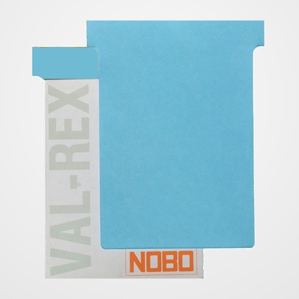 FICHAS T NOBO TAMAÑO 3 AZUL CLARO ESTUCHE DE 100