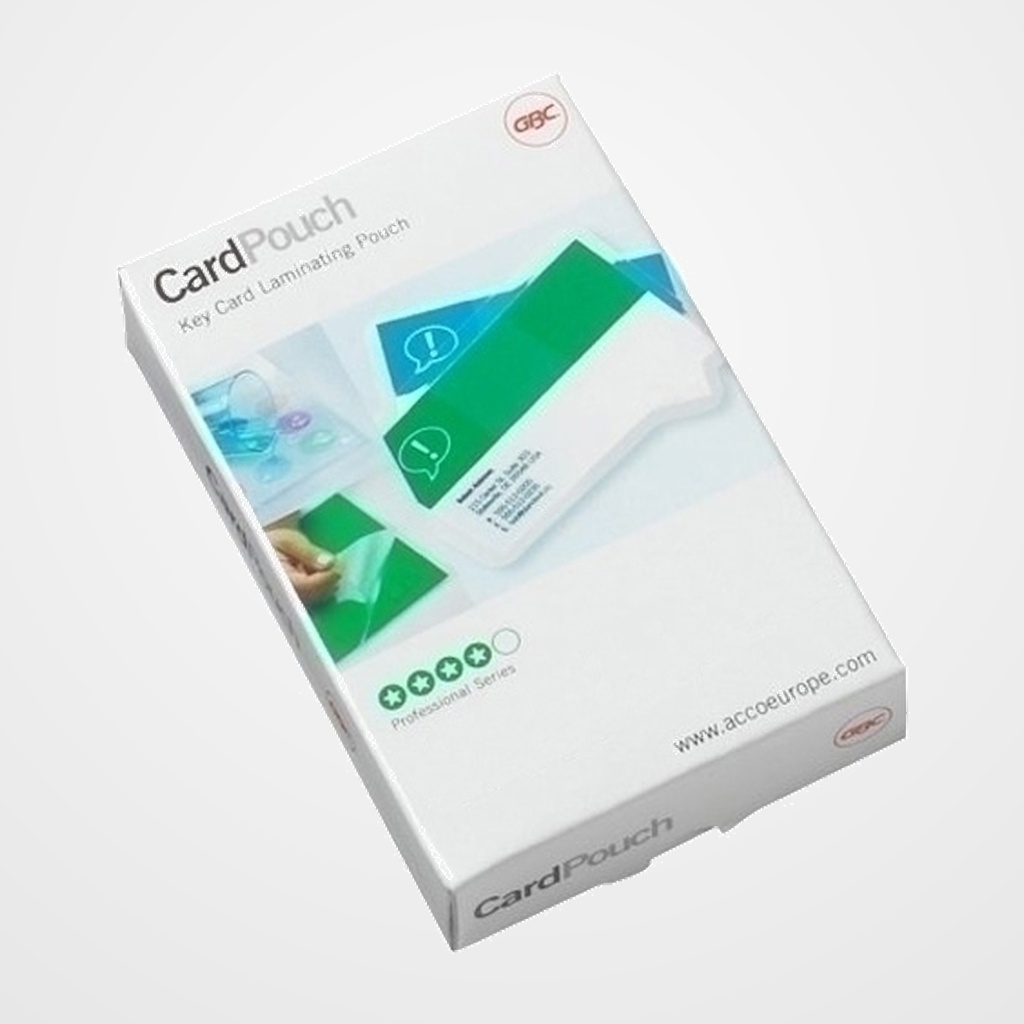 FUNDA PLASTIFICAR GBC 54x86 125µ PAQUETE de 100