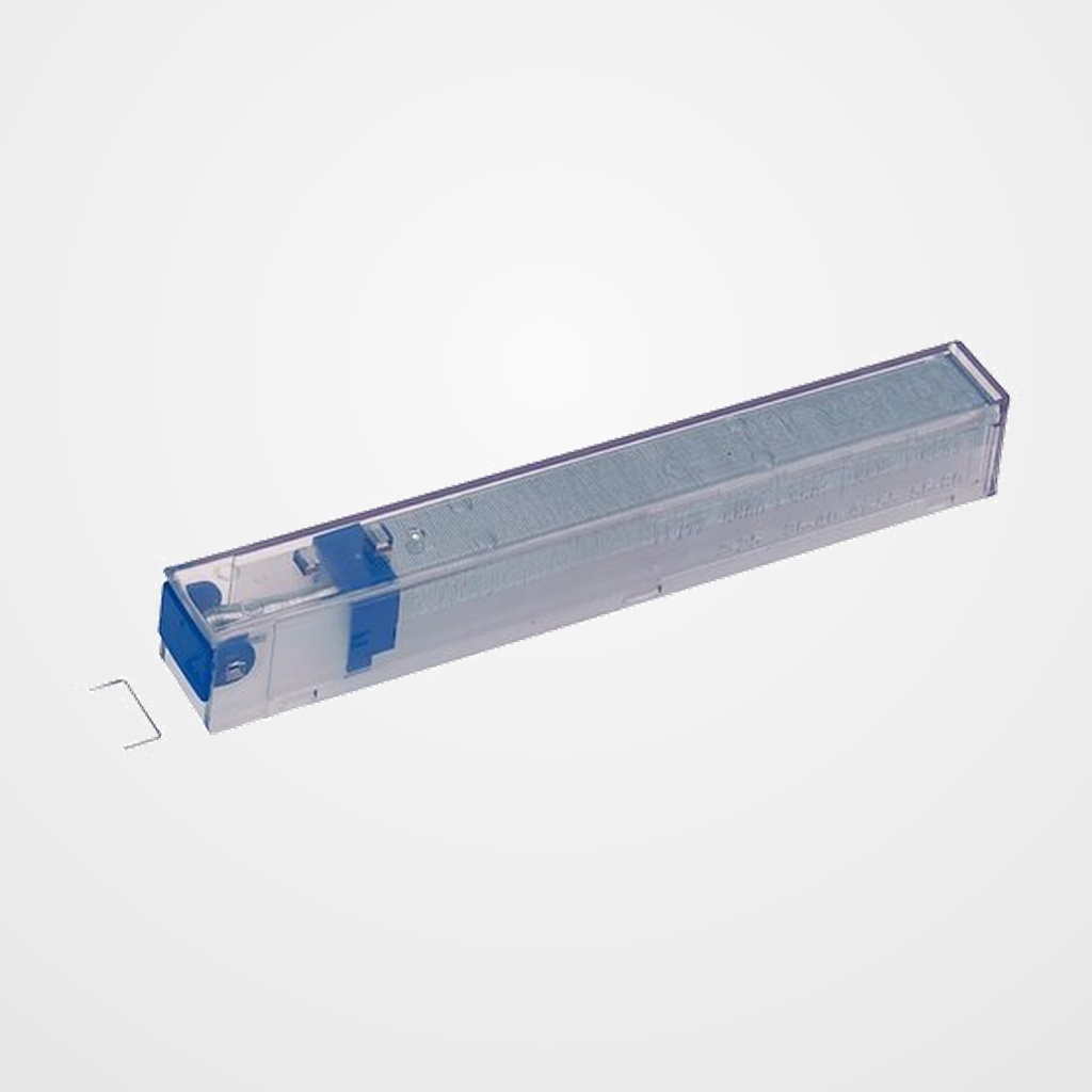 [12901707] GRAPAS LEITZ para 5550/5551 CARTUCHO K6 AZUL (25h) GALVANIZADAS CAJA de 5 CARTUCHOS