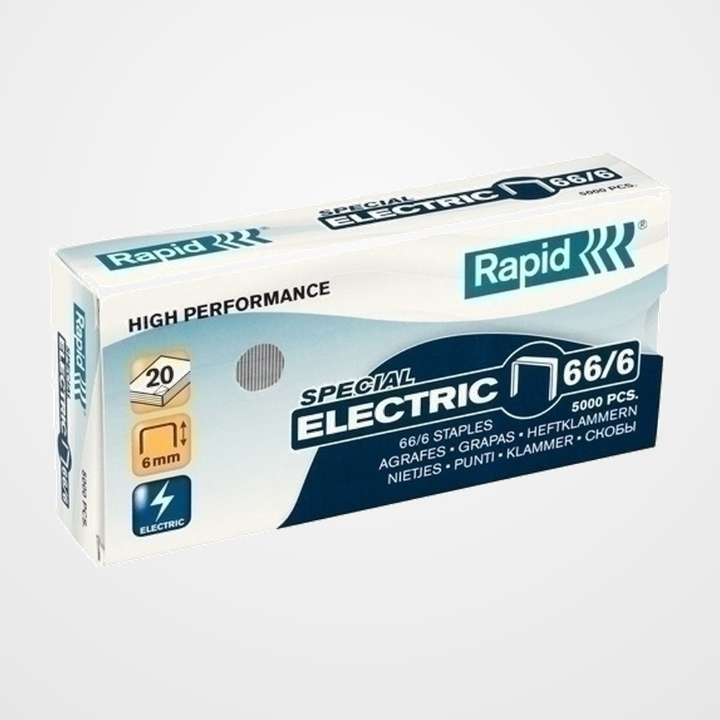 GRAPAS RAPID STRONG 66/6 mm. GALVANIZADAS caja de 5000