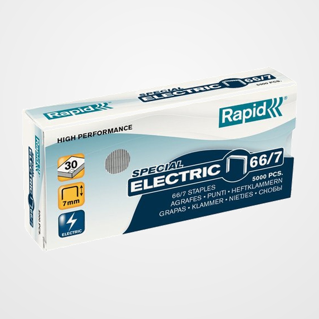 GRAPAS RAPID STRONG 66/7 mm. GALVANIZADAS caja de 5000