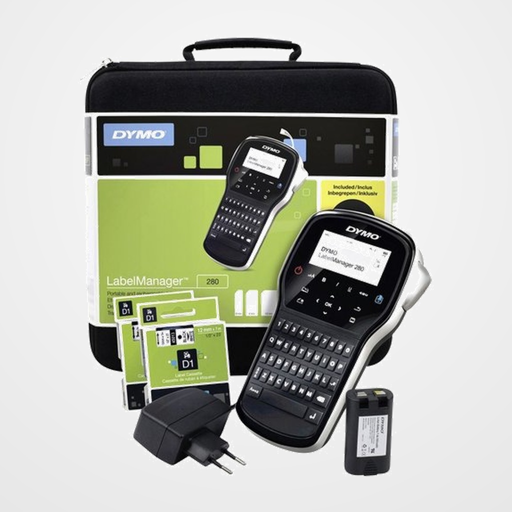 MAQUINA de ROTULAR DYMO ELECTRONICA (D1) LABEL MANAGER 280 (portable) KIT MALETIN