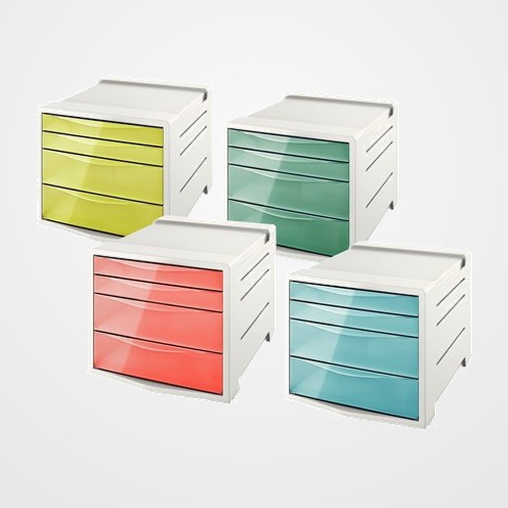 MODULO CAJONES ESSELTE 4 CAJONES COLOUR BREEZE COLORES SURTIDOS