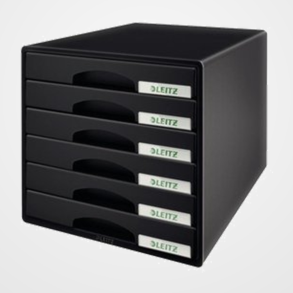 MODULO 6 CAJONES LEITZ NEGRO