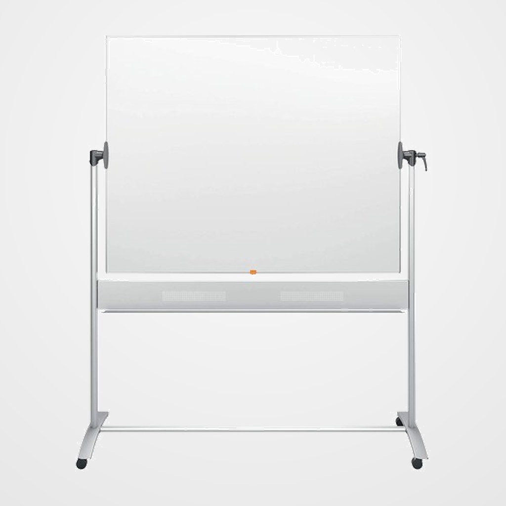 PIZARRA BLANCA NOBO  ACERO VITRIFICADO MOVIL 150x120 cm