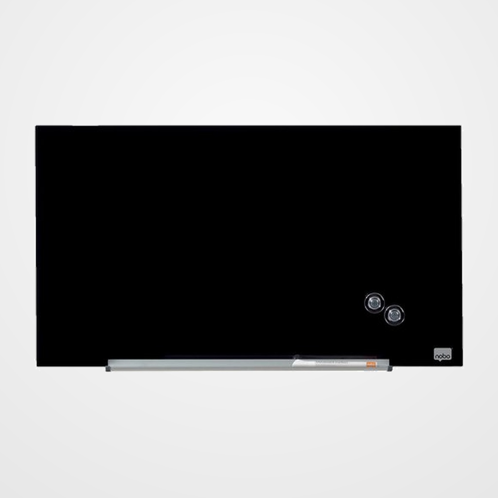 PIZARRA CRISTAL MAGNETICA NOBO IMPRESSION 677x381 NEGRO