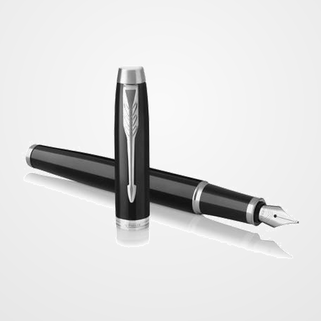 PLUMA PARKER IM CHROME NEGRO (M)
