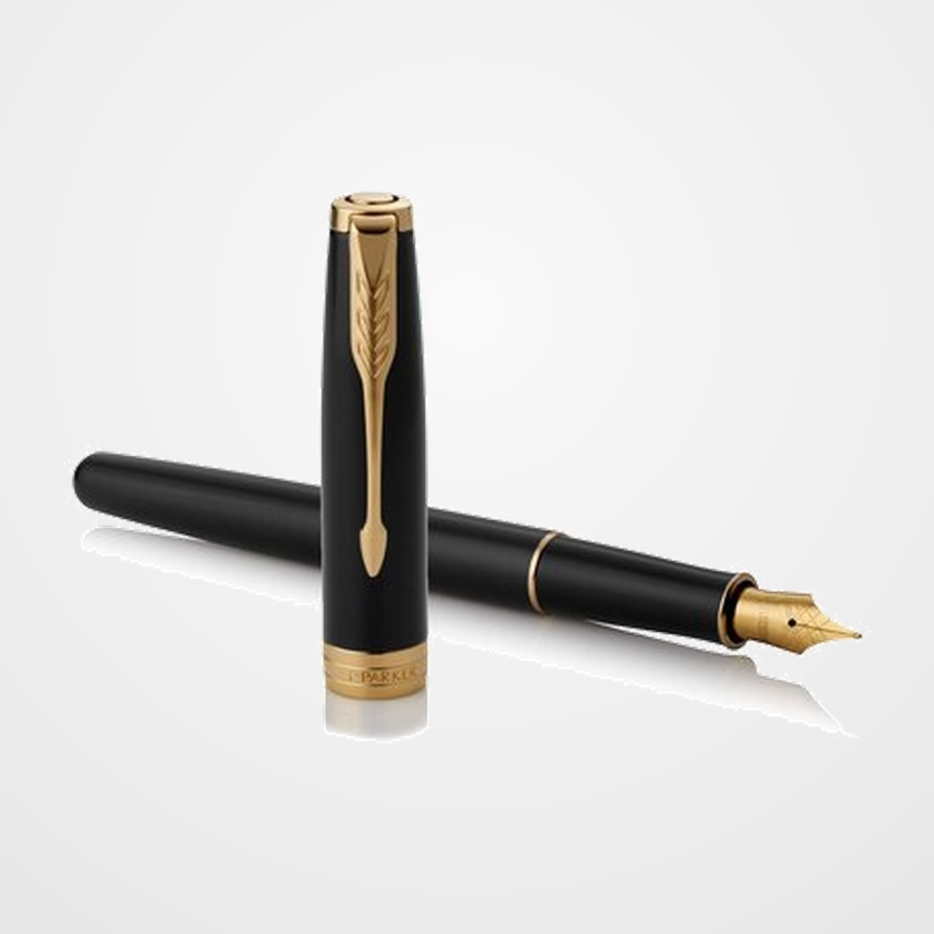 PLUMA PARKER SONNET LACQUER BLACK (M)