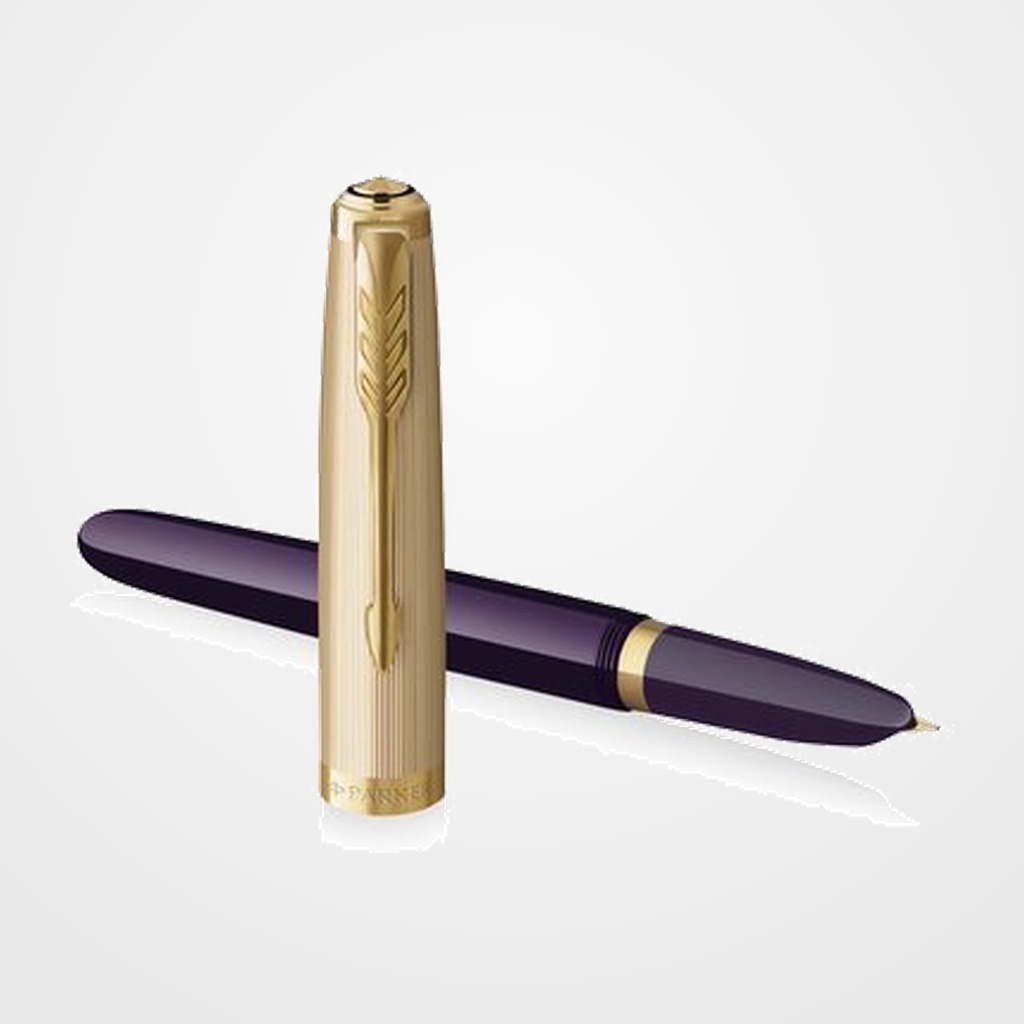 [30301920] PLUMA PARKER 51 FOUNTAIN PEN FINE NIB (GOLD NIB)