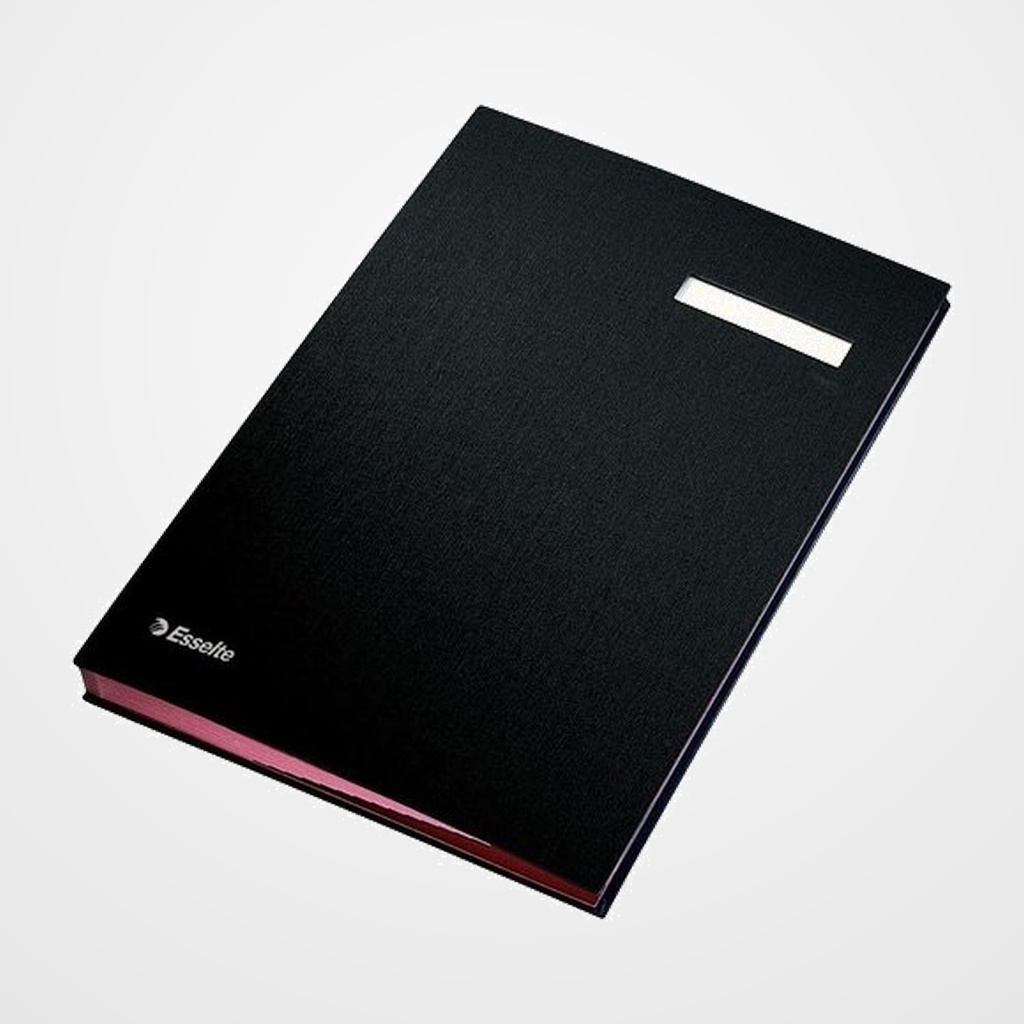 PORTA FIRMAS ESSELTE 20 SEPARADORES PP NEGRO