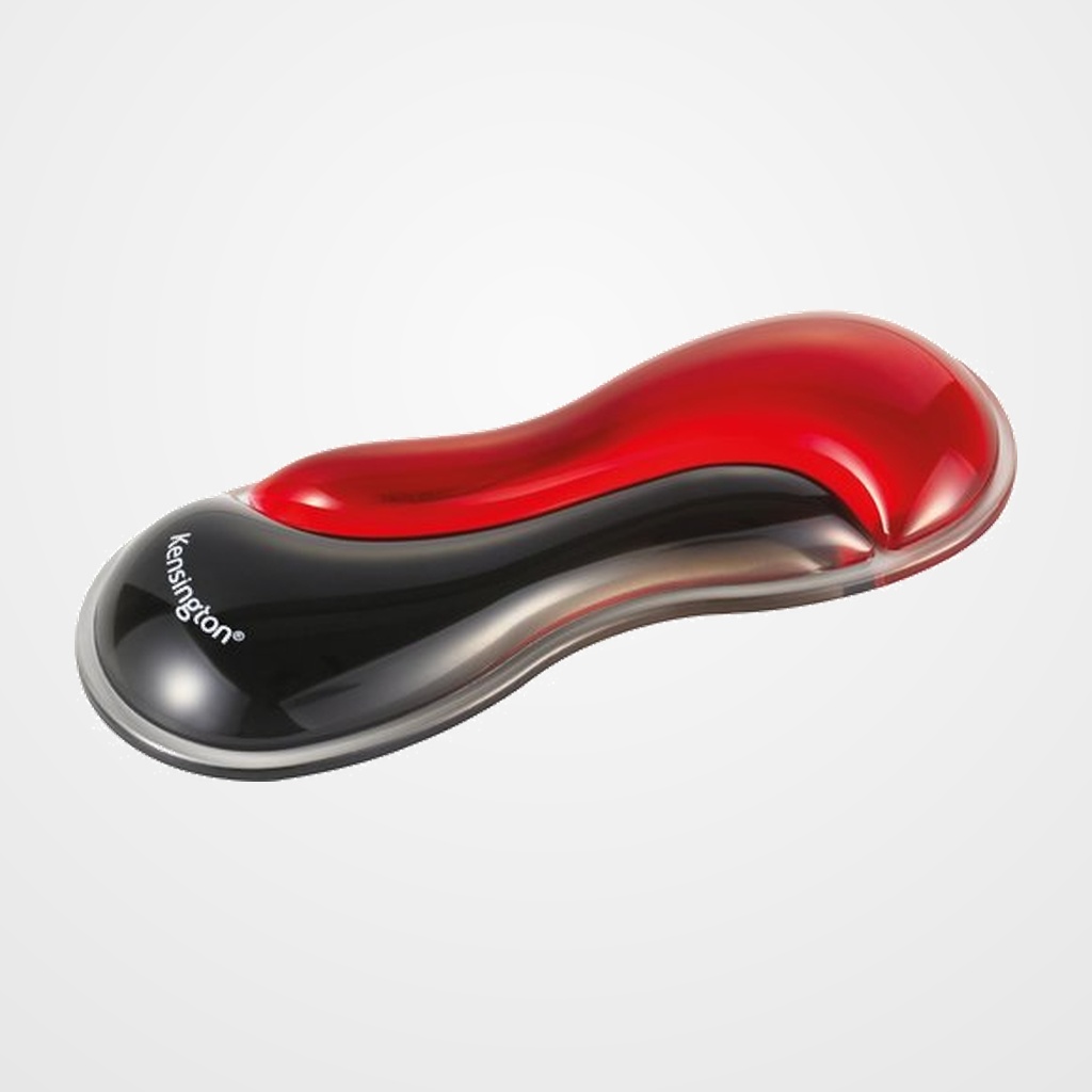 [42101393] REPOSAMUÑECAS KENSINGTON DUO GEL RATON/TRACKBALL SLIM NEGRO/ROJO