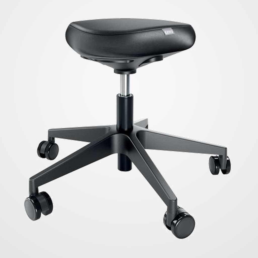 [24406747] TABURETE LEITZ ACTIVE ERGO CON ASIENTO CONFORT NEGRO