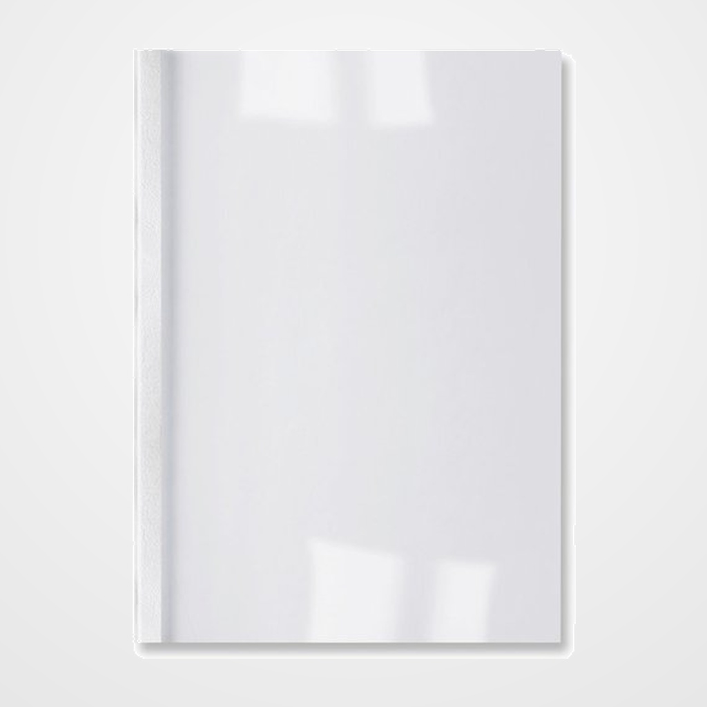 [18108002] TAPA de ENCUADERNAR TERMICA GBC A4 IBILEATHER 1,5 mm ctr.300 g BLANCO CAJA de 100